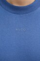 Хлопковая футболка HUGO 50488330 голубой