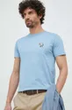 niebieski PS Paul Smith t-shirt bawełniany