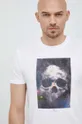 biały PS Paul Smith t-shirt bawełniany