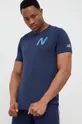 granatowy New Balance t-shirt do biegania Impact
