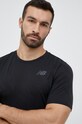 New Balance t-shirt do biegania Q Speed czarny MT23281BK