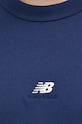 New Balance t-shirt bawełniany MT31504NNY granatowy