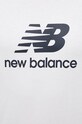 Pamučna majica New Balance MT31541WT bijela