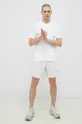 Βαμβακερό μπλουζάκι New Balance λευκό