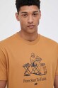 New Balance tricou din bumbac maro MT31560TOB
