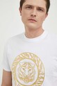 Just Cavalli t-shirt bawełniany biały 74OBHF02.CJ200