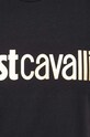 Just Cavalli t-shirt bawełniany 74OBHF00.CJ200 czarny