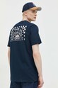 Odzież Vans t-shirt bawełniany VN00003MNVY1 granatowy