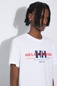 Bavlnené tričko Helly Hansen 53936 biela