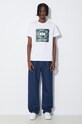Helly Hansen tricou din bumbac 53936 alb AW24