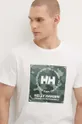 biały Helly Hansen t-shirt bawełniany