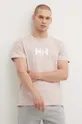 Helly Hansen t-shirt in cotone rosa