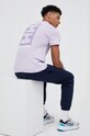 Βαμβακερό μπλουζάκι Helly Hansen 53936 μωβ AW24