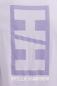 Βαμβακερό μπλουζάκι Helly Hansen 53936 μωβ