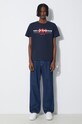 Helly Hansen tricou din bumbac 53936 bleumarin AW24