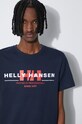 Helly Hansen tricou din bumbac 53936 bleumarin