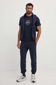 Helly Hansen tricou din bumbac 53936 bleumarin AW24