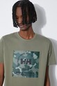 Хлопковая футболка Helly Hansen 53936 зелёный
