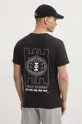 czarny Helly Hansen t-shirt bawełniany