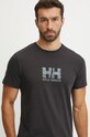 Îmbrăcăminte Helly Hansen tricou din bumbac CORE GRAPHIC 53936 negru