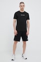 Βαμβακερό μπλουζάκι Helly Hansen 53936 μαύρο AW24