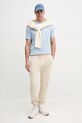 Gant tricou din bumbac 2003140 albastru SS25