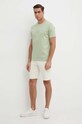 Gant t-shirt bawełniany 2003140 zielony SS25