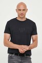 Odzież Gant t-shirt bawełniany 2003140 czarny