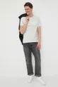 Bavlnené tričko Michael Kors sivá