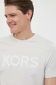 sivá Bavlnené tričko Michael Kors