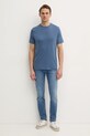 Michael Kors t-shirt bawełniany CF15FJ2C93 niebieski SS25