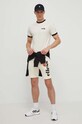 Ellesse t-shirt bawełniany Meduno T-Shirt SHR10164 beżowy SS24