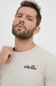 μπεζ Βαμβακερό μπλουζάκι Ellesse