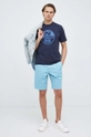 North Sails t-shirt in cotone blu navy