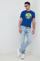 North Sails t-shirt bawełniany 692837 niebieski SS23