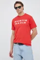 North Sails t-shirt bawełniany czerwony