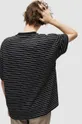 czarny AllSaints t-shirt bawełniany STRIPE SUBVERSE SS C