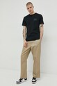 Памучна тениска Converse 10021134.A11 черен SS23