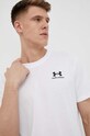 Under Armour tricou de antrenament Logo Embroidered alb 1373997