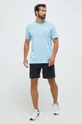 Under Armour t-shirt treningowy Logo Embroidered niebieski