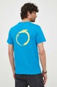 Odzież Trussardi t-shirt bawełniany TRU1MTS02 niebieski