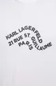 biela Bavlnené tričko Karl Lagerfeld