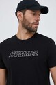 Tréninkové tričko Hummel hmlTE CALLUM COTTON T-SHIRT potisk černá 213470