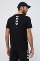Oblečení Tréninkové tričko Hummel hmlTE CALLUM COTTON T-SHIRT 213470 černá