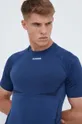mornarsko modra Kratka majica za vadbo Hummel Mike Moški