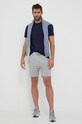 Hummel t-shirt bawełniany 219026 granatowy SS23