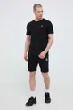 Bombažna kratka majica Hummel črna