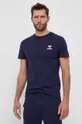 темно-синій Бавовняна футболка Hummel