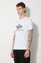 Îmbrăcăminte Alpha Industries tricou din bumbac 100501.09 alb