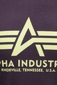 Βαμβακερό μπλουζάκι Alpha Industries 100501.09 μωβ
